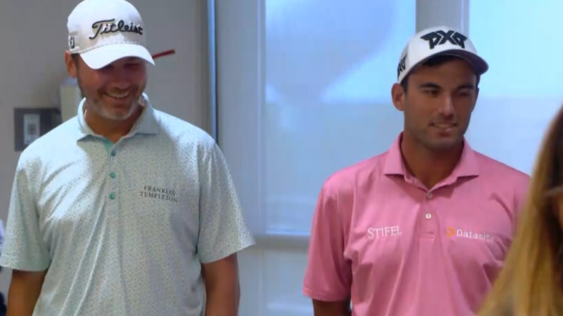 PGA Pros visit people in the hospital.