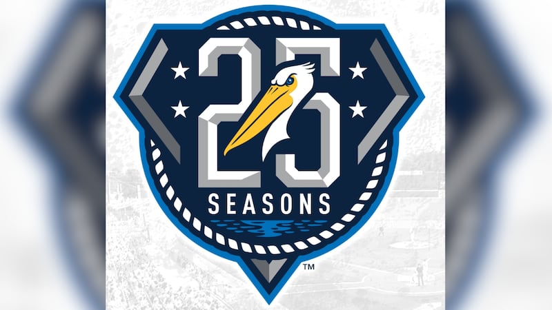 Myrtle Beach Pelicans release new logo for 25th anniversary