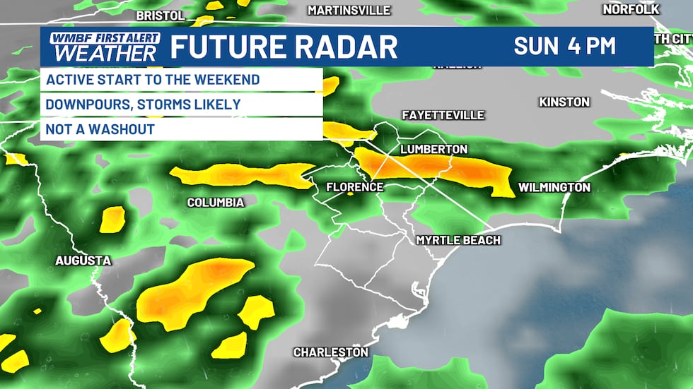 More storms possible Sunday afternoon
