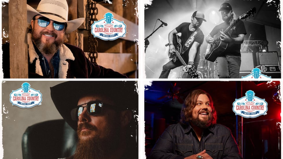 Top right to left: Colt Ford, Davisson Brothers Band

Bottom right to left: Whey Jennings,...