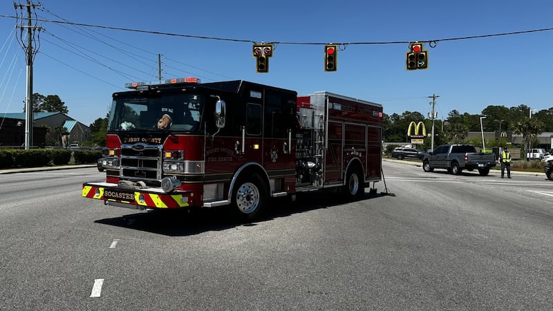 One person hurt after a crash in Horry County on Wednesday.