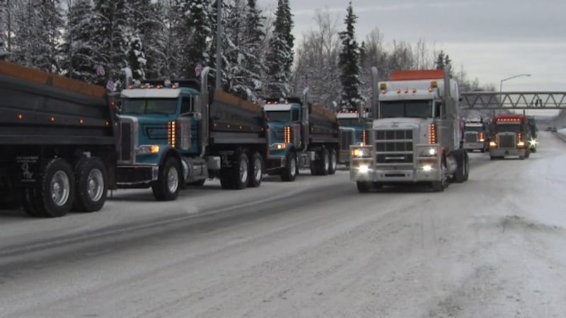 Truckers involved in convoy