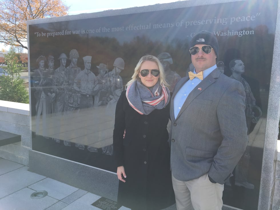 Elizabeth Davis and her fiancé, Master Sgt. John Lewis