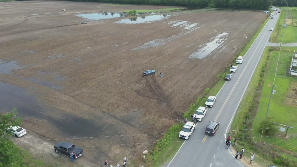 Chase suspects ended up in a field in Robeson County off Indian Heritage Road after failing to...