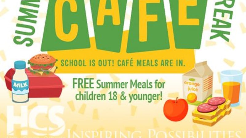 The HCS 2022 Summer Break Café program offers free summer meals to children 18 and under.