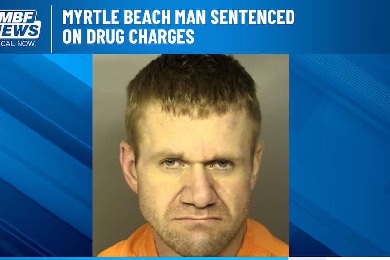 A Myrtle Beach man is heading to prison after admitting to drug crimes and having a stolen...
