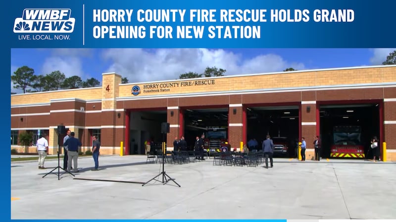 Horry County Fire Rescue held a grand opening for the third fire station the agency has opened...