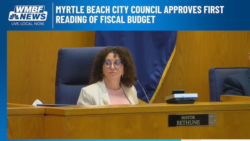 On Tuesday, Myrtle Beach city council members voted unanimously to approve the first reading...