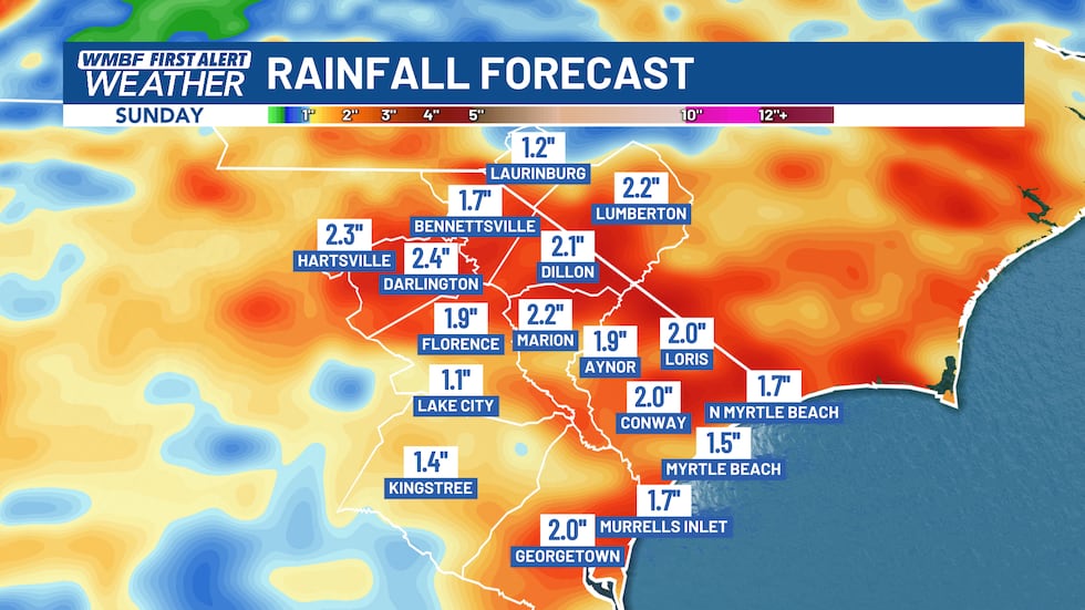 When all is said and done for this weekend, another 1-2" of rain is likely.