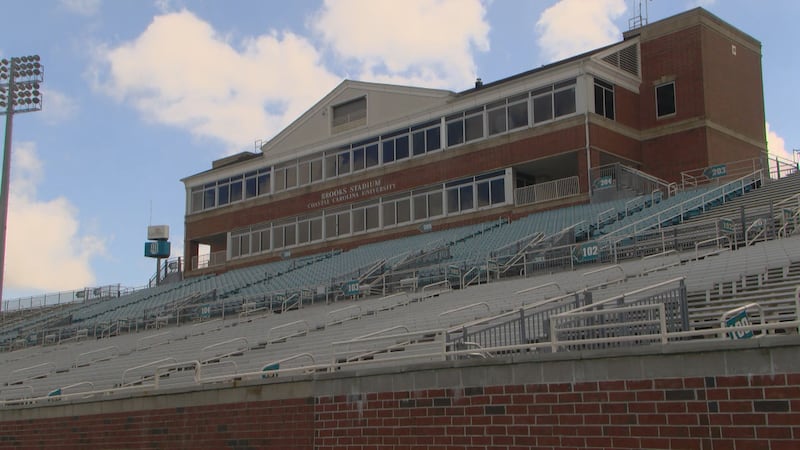 "Voice of the Chanticleers' Joe Cashion steps away from the mic.